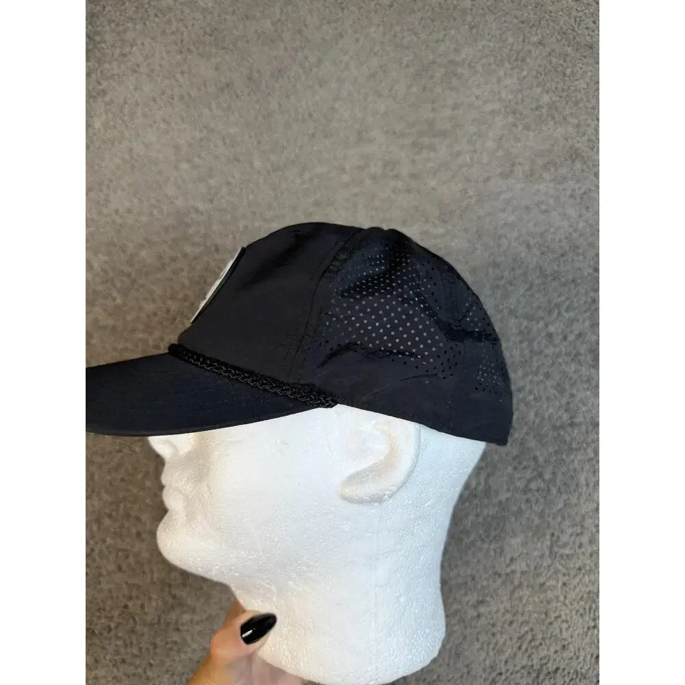 Nuthin Fancy Hat Cap Snap Back Mens One Size Black Mesh Breathable Adjustable